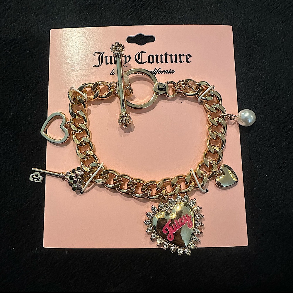 Sold   1990s vintage Juicy Couture Charm Bracelet